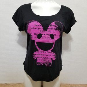 Deadmau5 shirt Small Bass For Your Face different languages graphic band merch
